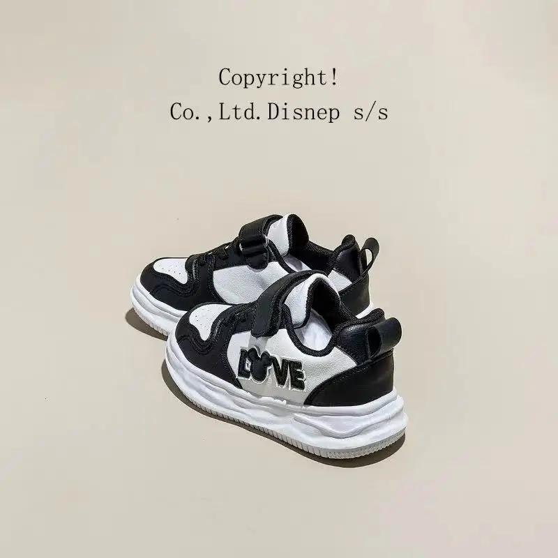 Mickey Mouse plus size Versatile And Trendy Design Casual pink black Shoes 2024 New Style women Canvas Children's board shoes