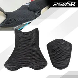 Motocicleta do assento traseiro Hump Almofada Capa, 3D Mesh Protector, Tampa de isolamento, CFMOTO 250SR MY22 300SR 450 SR 250NK