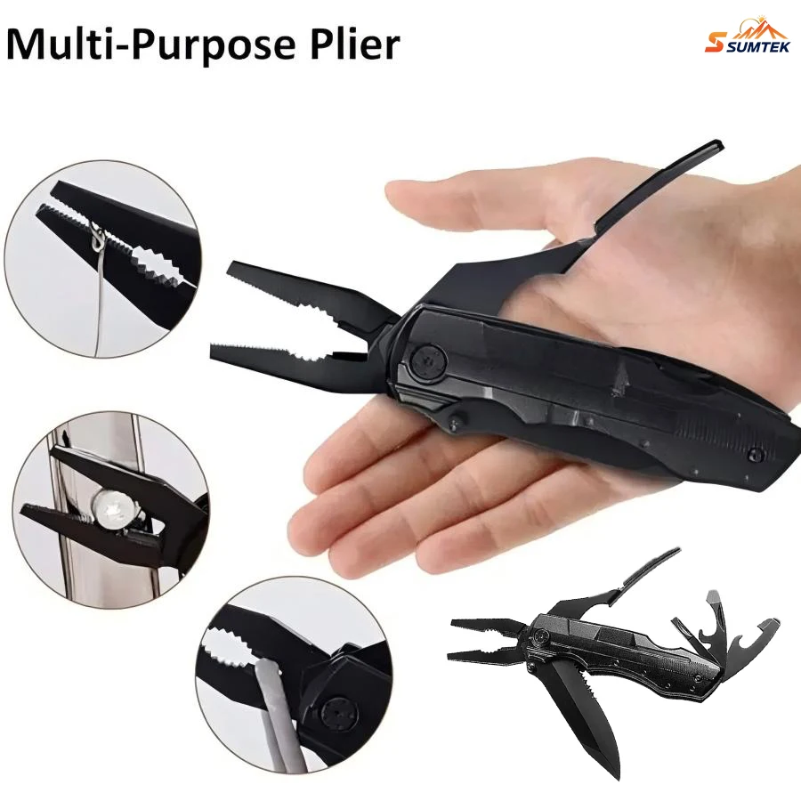 

1pc Multifunction Stainless Steel Multi-tool Pocket Knife Pliers Portable for Hunting Camping Survival Outdoor Folding Knife