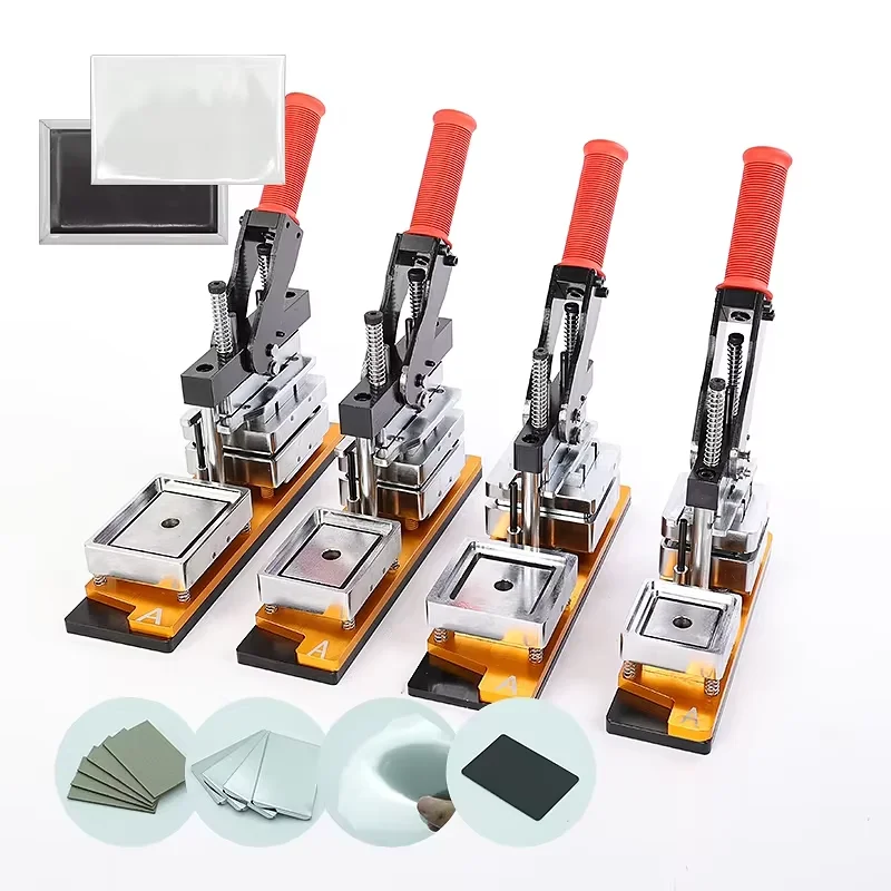 Custom Fridge Magnet Making Machine Kit Multiple Size Square Rectangle Photo Magnet Press Machine for Small Business