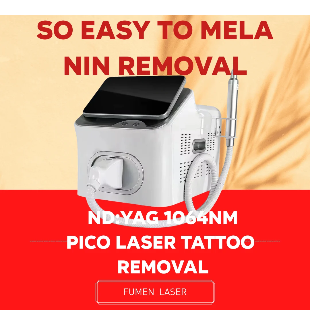 11.11  Portable 3000W 532nm 1064nm 1320nm Pico Laser Remove Tattoo Machine Nd:yag Picosecond Laser Tattoo Removal Machine