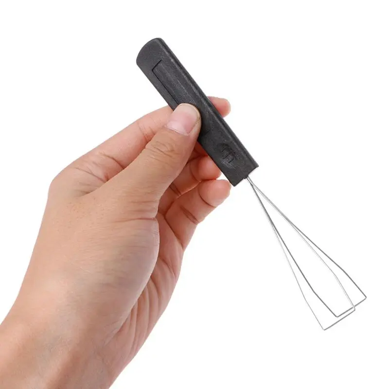 Steel Keyboard Key Keycap Puller Plastic Handle Remover Key Cleaning Tool Q1JC