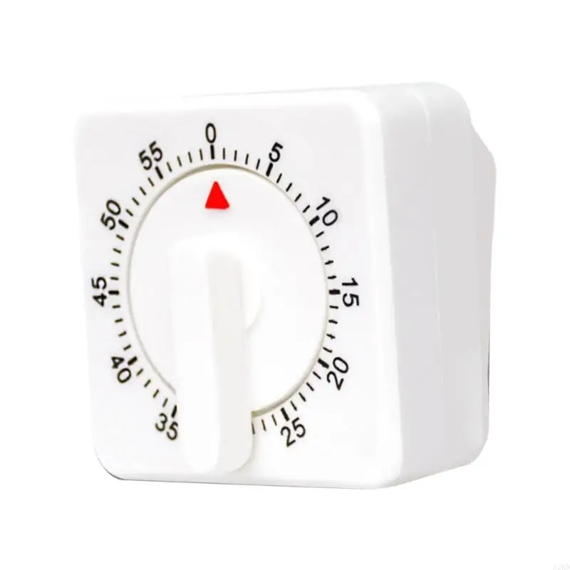 62KD Mechanical Kitchens Timer For Cooking And Baking Loud Alarm No Batteries Needed ABS Design With Loud Alarm