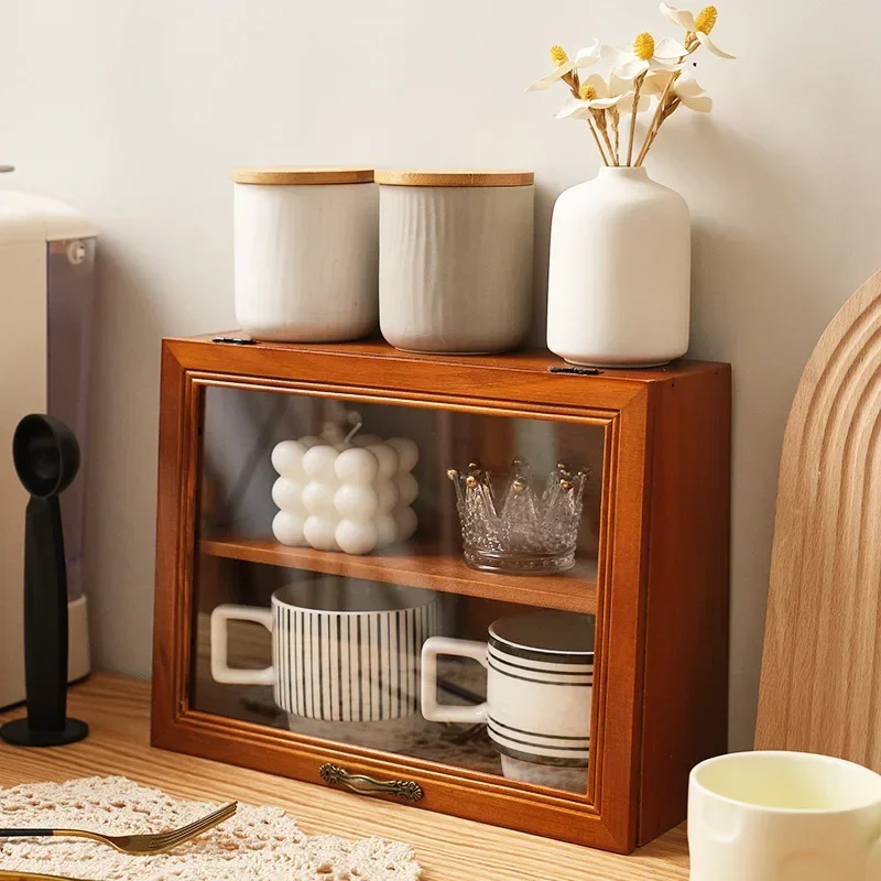 

Wood Display Cabinet Table Holder Display Blind Box Handmade Doll Shelf Storage Holders Kitchen Accessories Organizer Racks Book