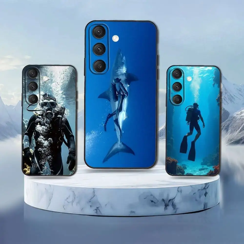 

Diving Phone Case For Samsung Galaxy S25,S24,S21,S22,S23,S30,Ultra,S20,Plus,Fe,Lite,Note,10,9,5G Black Cover