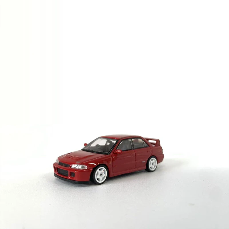 Tarmac Works 1:64 Model Car Lancer GSR Evolution II Alloy Die-Cast Vehicle Collection- Red