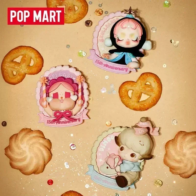 

POP MART Celebrating The Moment POP MART 15TH ANNIVERSARY Series Fridge Magnet Blind Box Mystery Box Anime Figure Guess Bag Toys