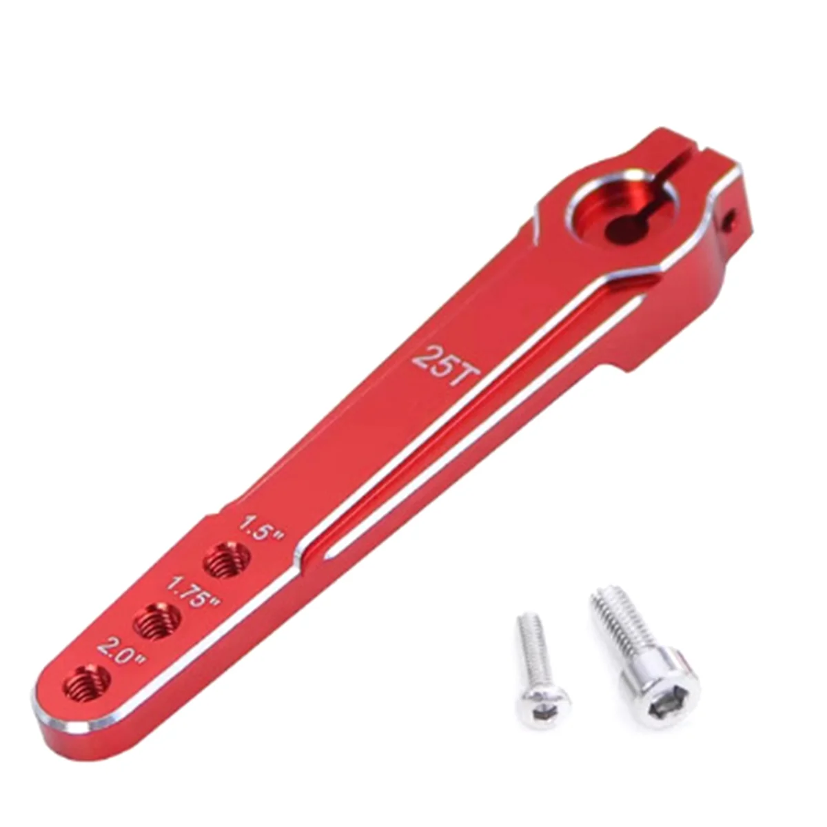 Aluminum 1.5 Inch 1.75 Inch 2.0 Inch 25T Extended Steering Servo Arm Horn M3 3 Hole for RC Car SCX10 RC Toy Parts Red