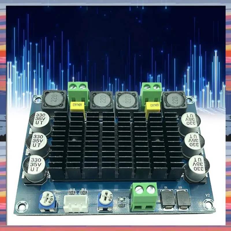 AC18(保証)シャーシ内蔵デジタルアンプボードデュアルチャンネルTDA7498ハイパワー高精細リアアンプボードE