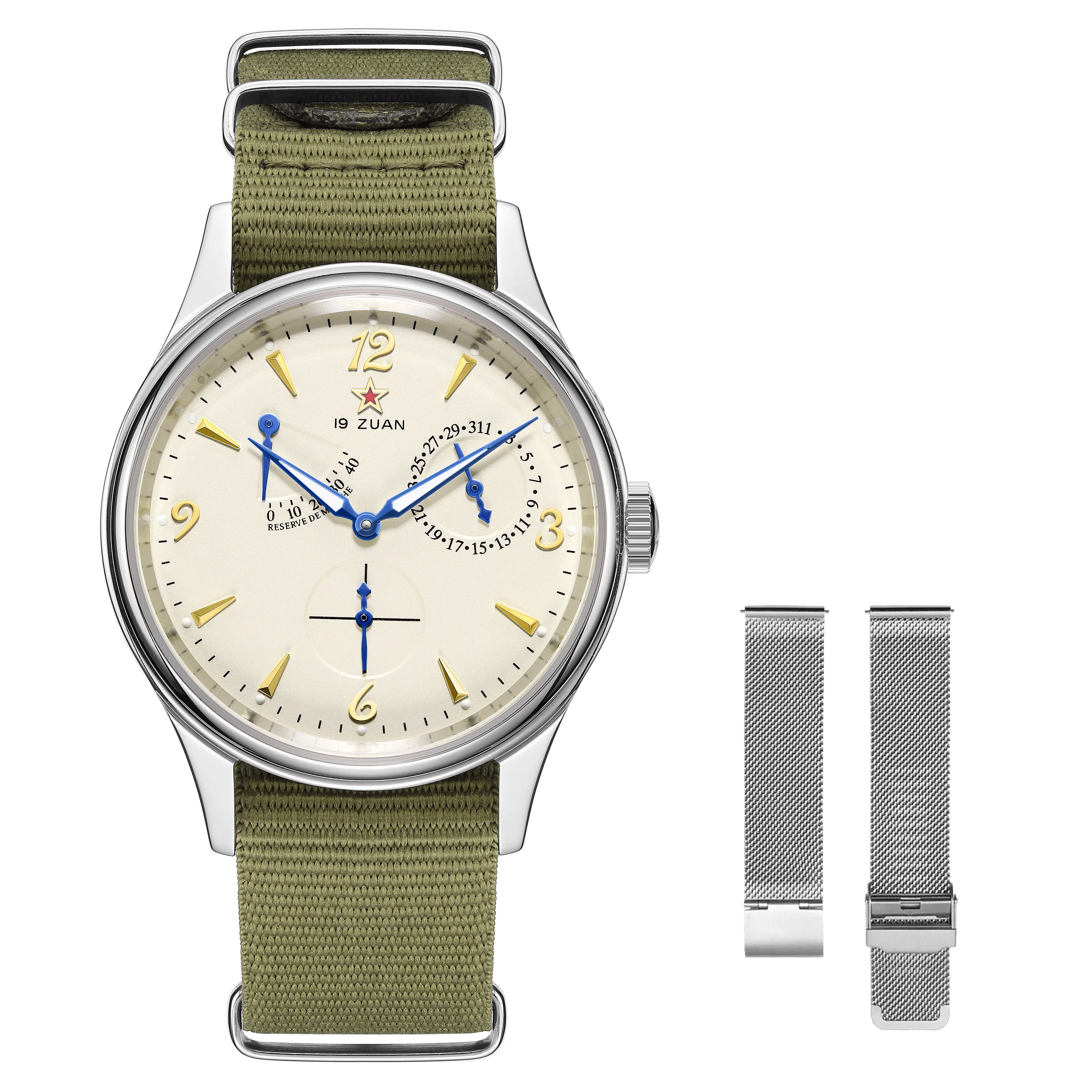 Seagull Herren 1963 Fliegeruhr 40 mm ST1780 Automatisches mechanisches Uhrwerk Saphirglas Retro-Stil Wasserdicht 50 m