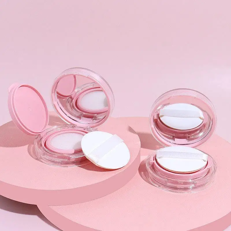 

Portable Air Cushion Puff Box with Mirror Refillable Makeup Sponge Container for Foundation BB Cream Suitable for BusinessTravel