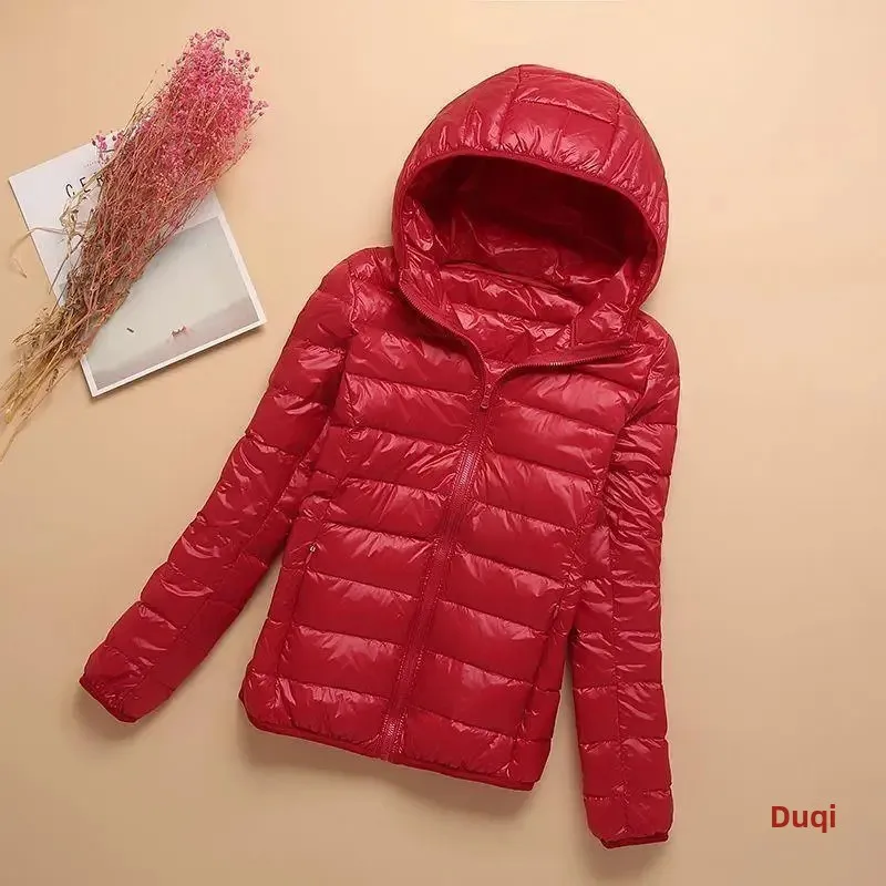 Veste femme nouveau léger Downcotton rembourré recadrée à capuche col montant Parkas liquidation vente