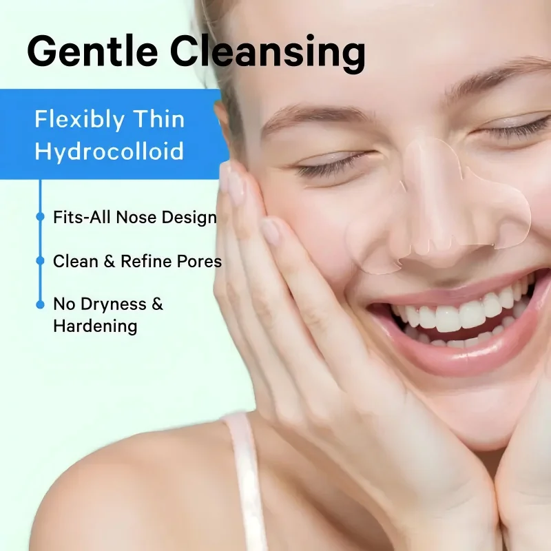 7 pieces/box of hydrogel nose patch - alcohol free, non irritating water-based gel material for deep pore removal