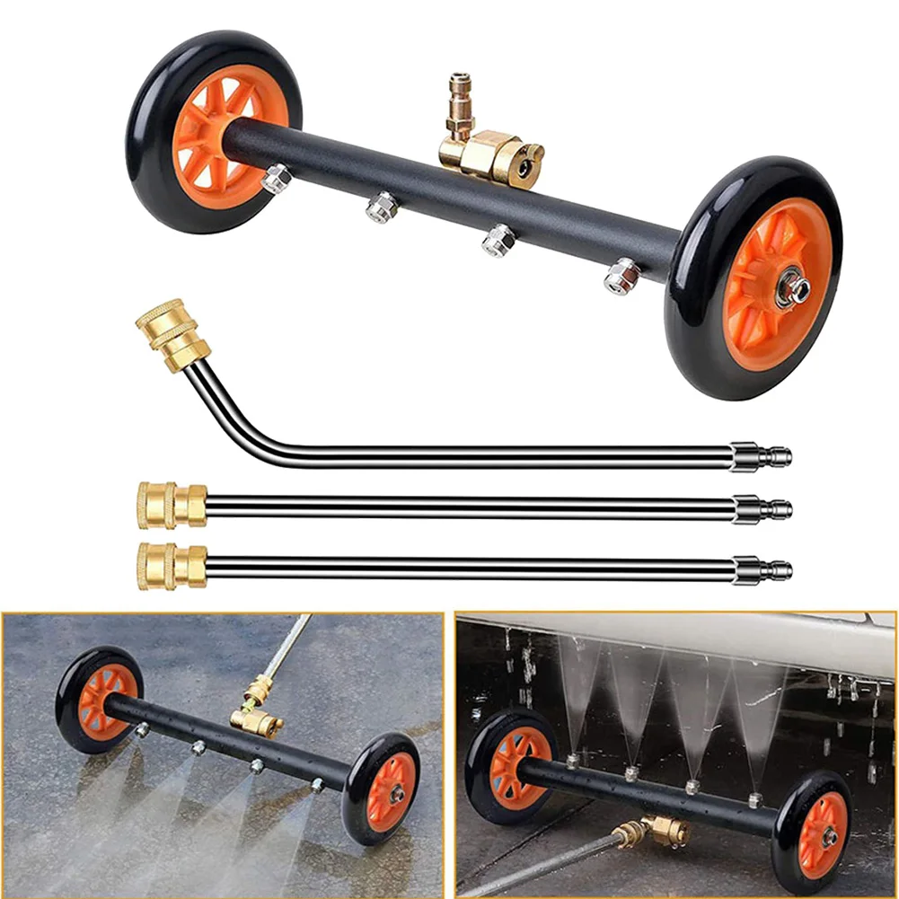 /16 /Inch /Dual Function Undercarriage Cleaner And Water Broom With 3 Extension Wands For Truck Car SUV Pressure Washer Parts