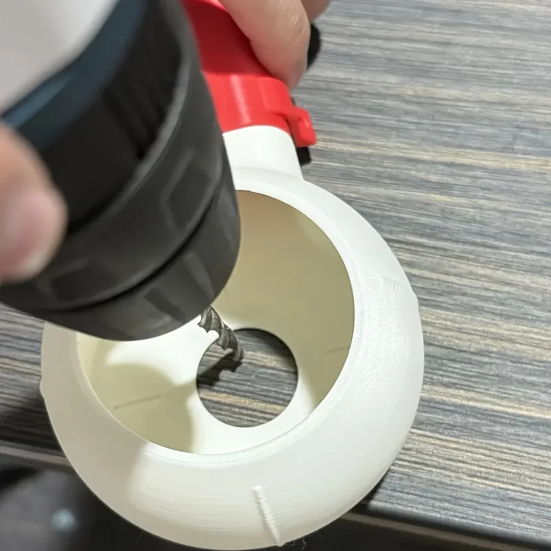 1 set Rotary Drill Dust Collector System with Chip Catcher Heavy-Duty Plastic Drill Bit Debris Box, Compatible with Power Drills