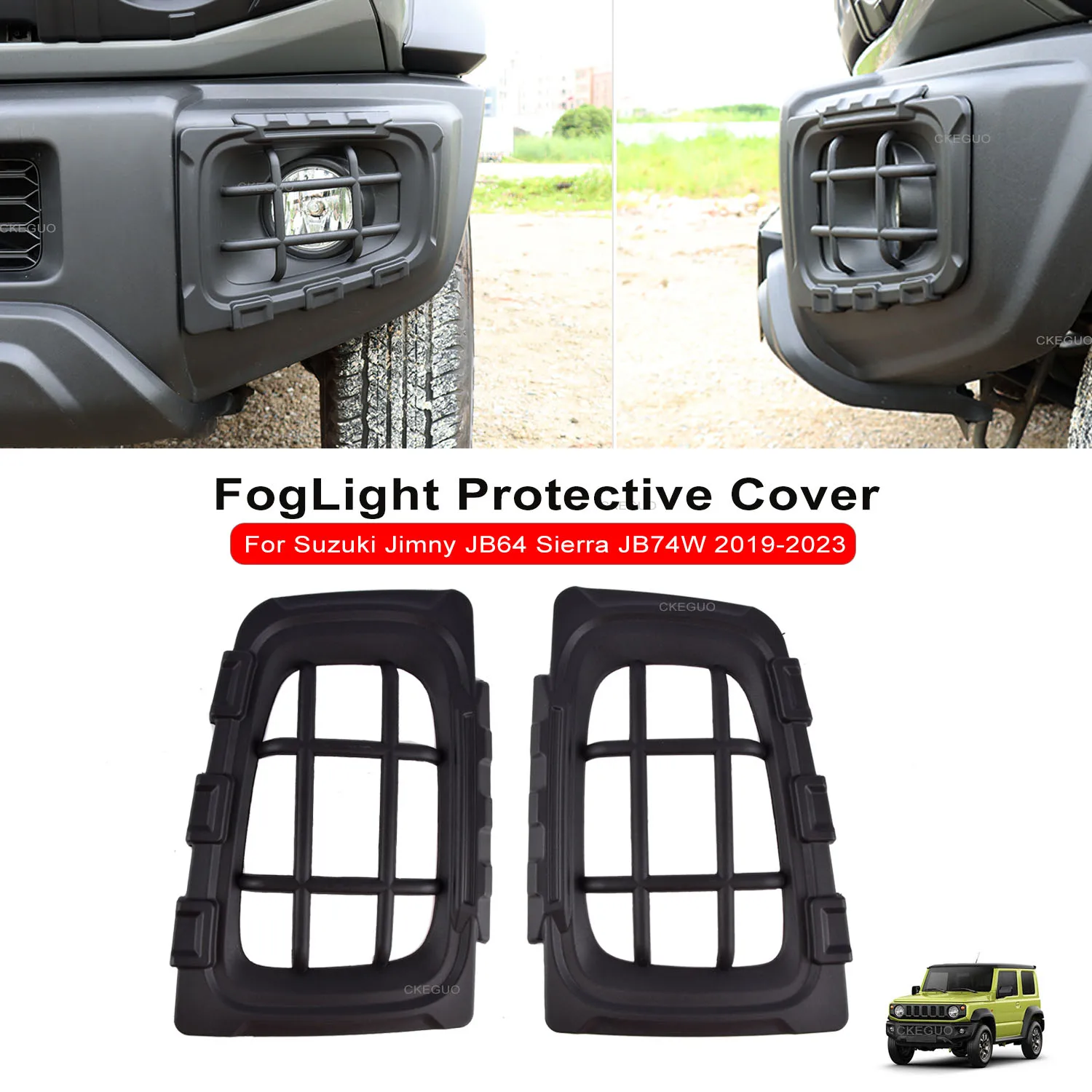 

2PCS Modified Fog Light Protective Cover For Suzuki Jimny JB64 Sierra JB74W 2019-2023 Car Accessories