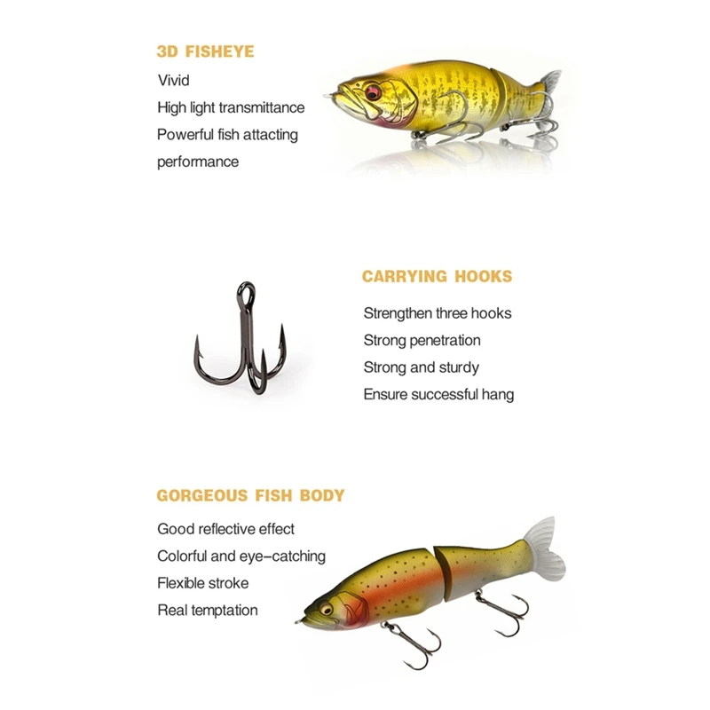 Slow Floating Bait Swimming Bait Joint Swing Bait Lure Bait Bionics Bait