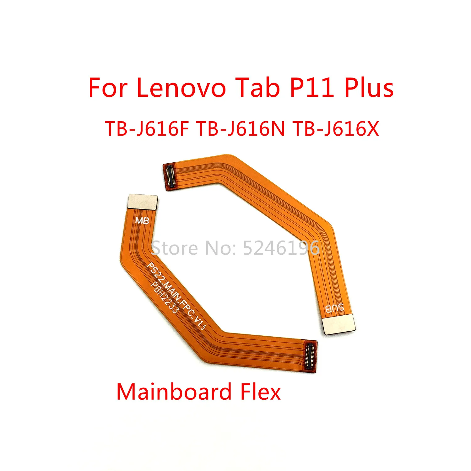 1pcs Main board Flex USB Charging Connect Mainboard Flex Cable For Lenovo Tab P11 Plus TB-J616F TB-J616N TB-J616X Replace Part.
