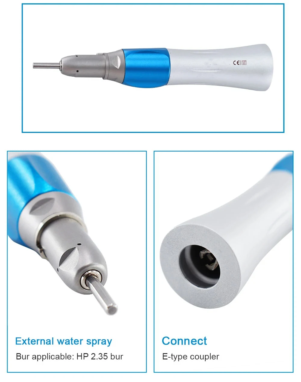 Dental Lab contra angle straight Handpiece low speed Handset Electric Micromotor polishing brush Air Turbine Handpieces