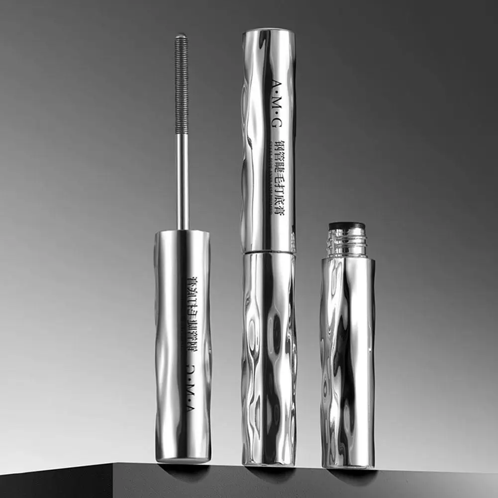 โลหะเหล็กขนตามาสคาร่ากันน้ําผ้าไหมเส้นใยมาสคาร่าสีดํายาว Curling Eyelash Extensions Non-clumping Eyes แต่งหน้าเครื่องสําอาง