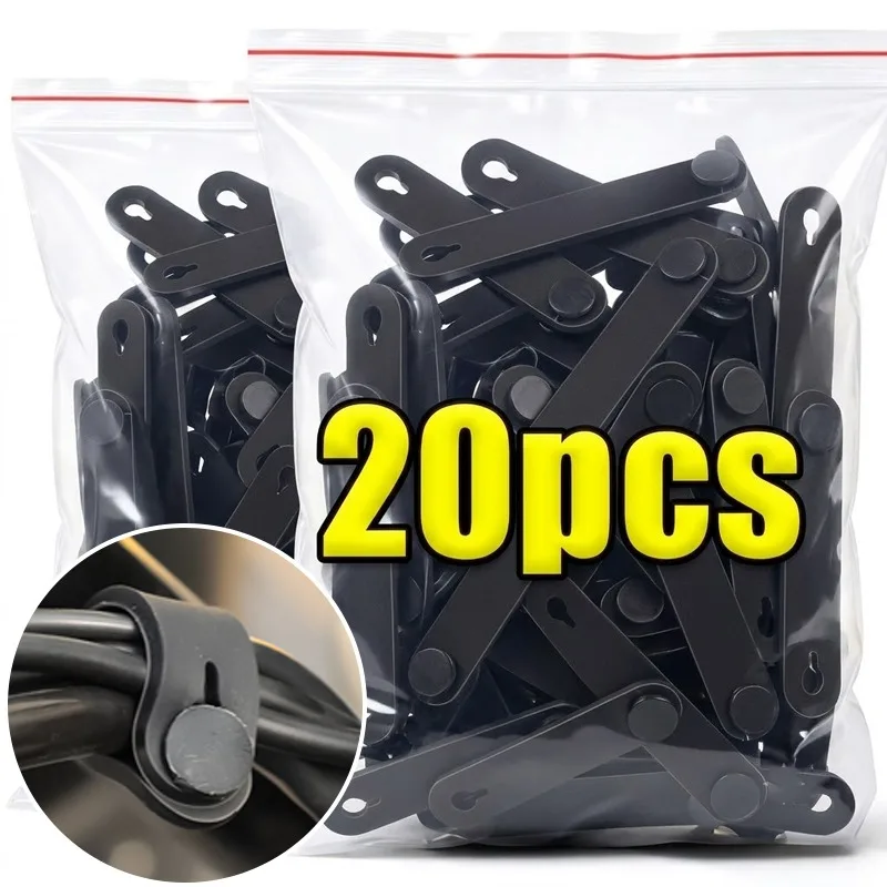 Motorcycle Rubber Cable Tie Universal Elastic Frame Securing Strap Wiring Harness Clutch Brake Line Organizer Fixing Accessories