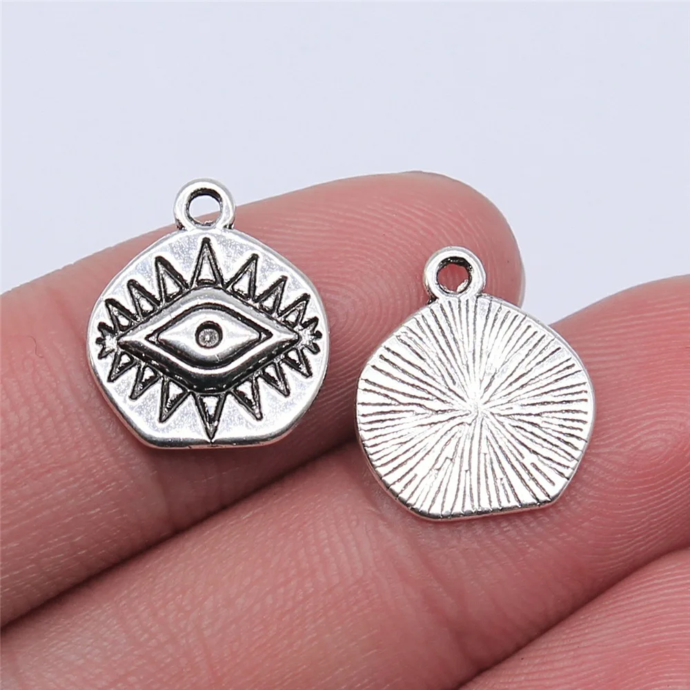20pcs Witch Evil Eye Charms, DIY Jewelry Making
