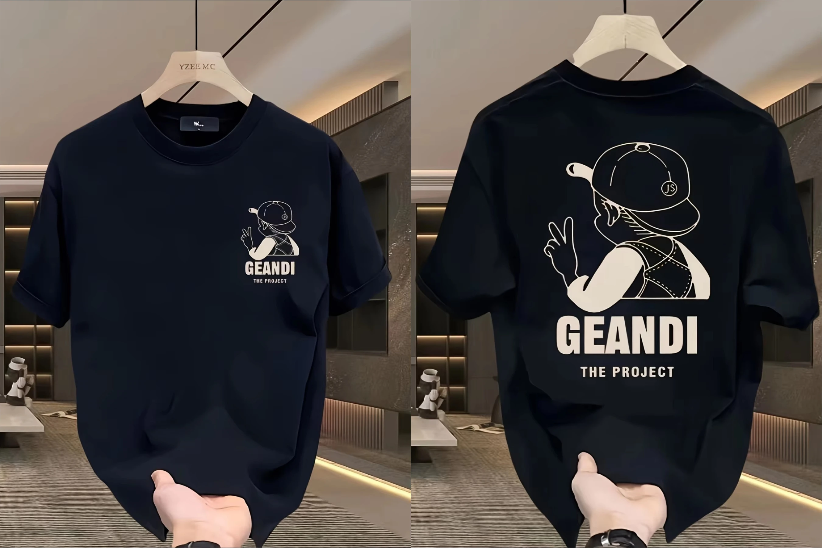 Cerca Geandi: T-shirt Estive Uomo 100% Cotone, Stile Casual e Sportivo