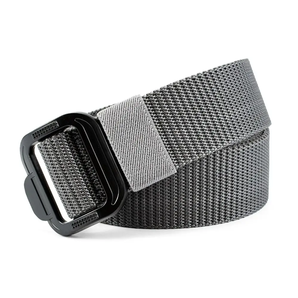 Nylon Unisex Free Size 3.8cm Wide Nylon Belt Tactical Belt Men\'s Belt Alloy Button Waistband Outdoor Belt