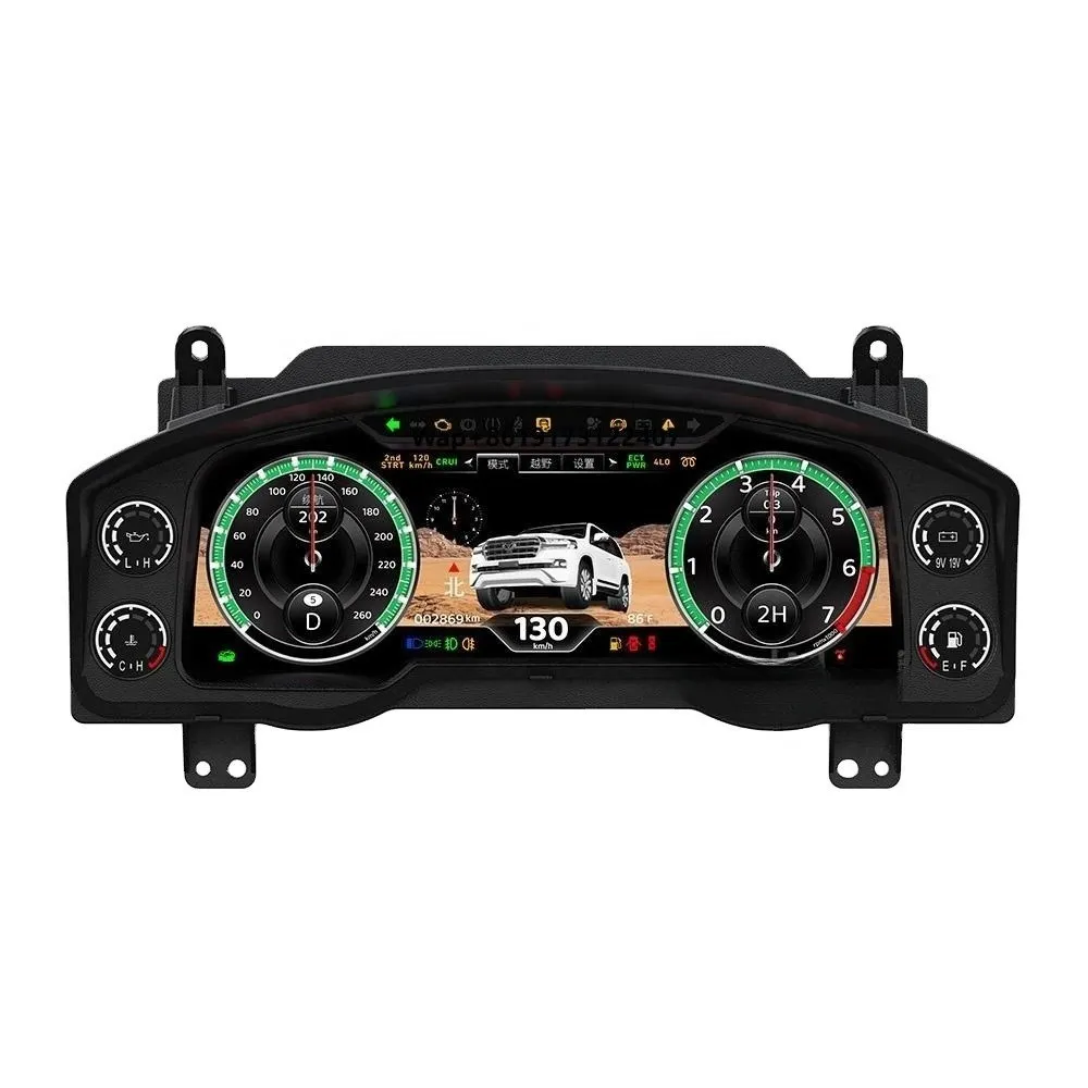 

RoadNavi Car Digital Cluster for LandCruiser LC200 2008-2021 Lcd Speedometer Multifunctional Instrument Dashboard