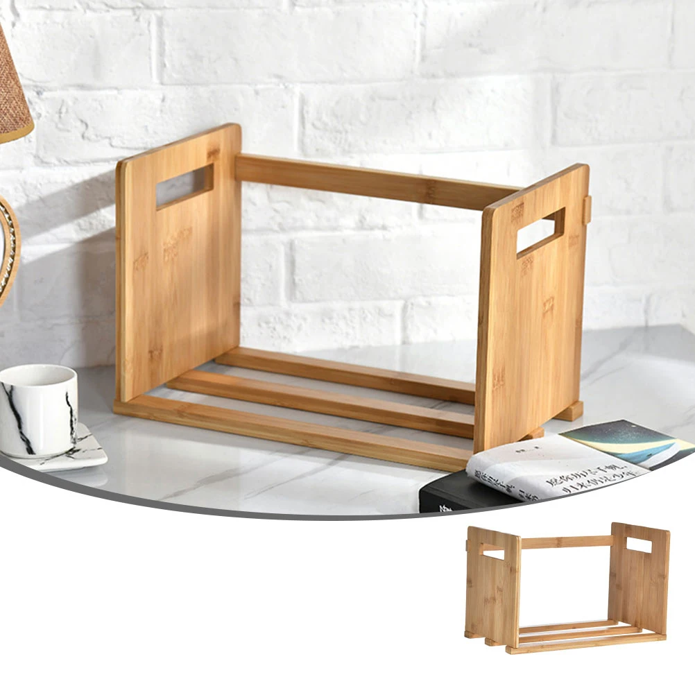 

Bookshelf Desktop Organizer Scalable Storage Rack Safe Healthy Polished Surface Small Shelving Storage