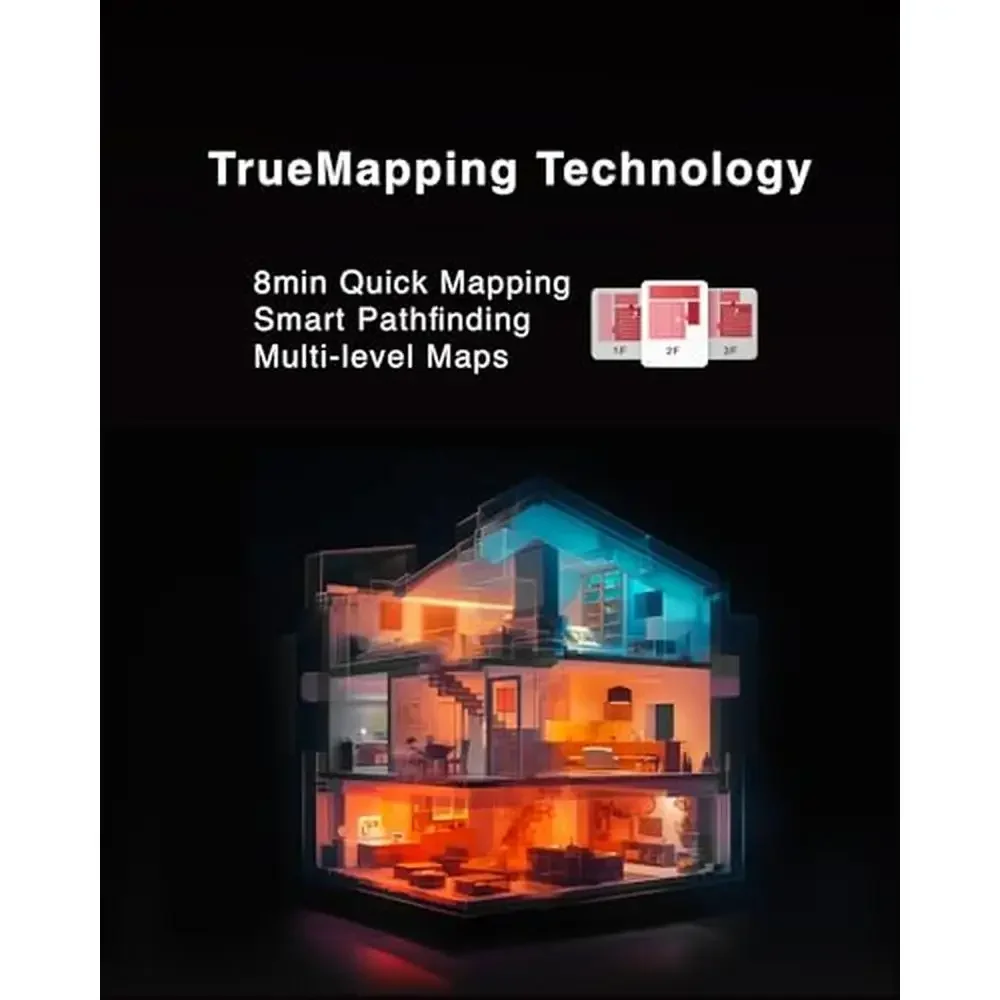 C12 Robot Vacuum Cleaner and Mop 8000Pa Powerful Suction ZeroTangle Anti-Tangle Technology TrueMapping Multi-Sensor Fusion