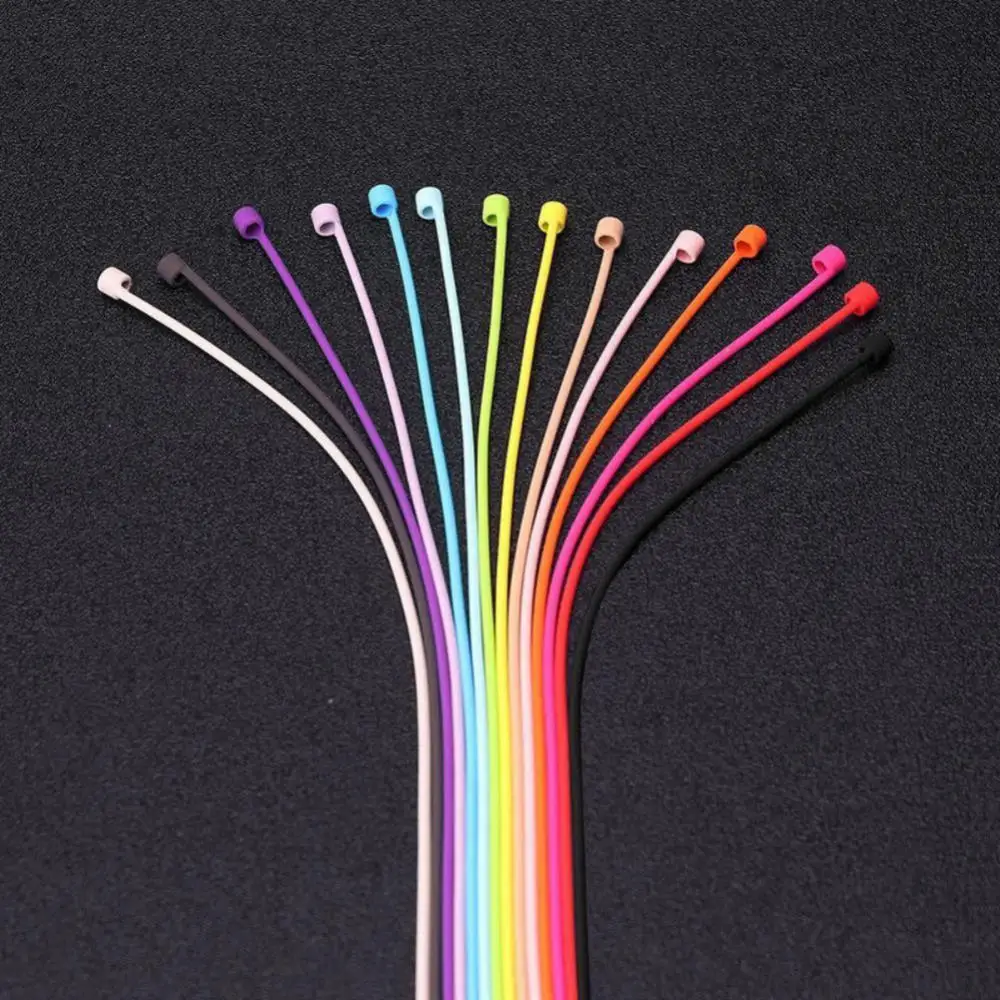 Anti-Lost Silicone Earphone Rope For Apple AirPods Wireless Bluetooth Headphone Neck Strap Cord String Headphone Holder Cable 