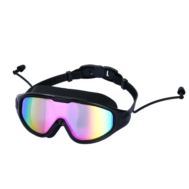 

Adult High-Definition Anti Fog Electroplated Swimming Goggles Large Frame Swimming Goggles for Women Men Silicone Goggle