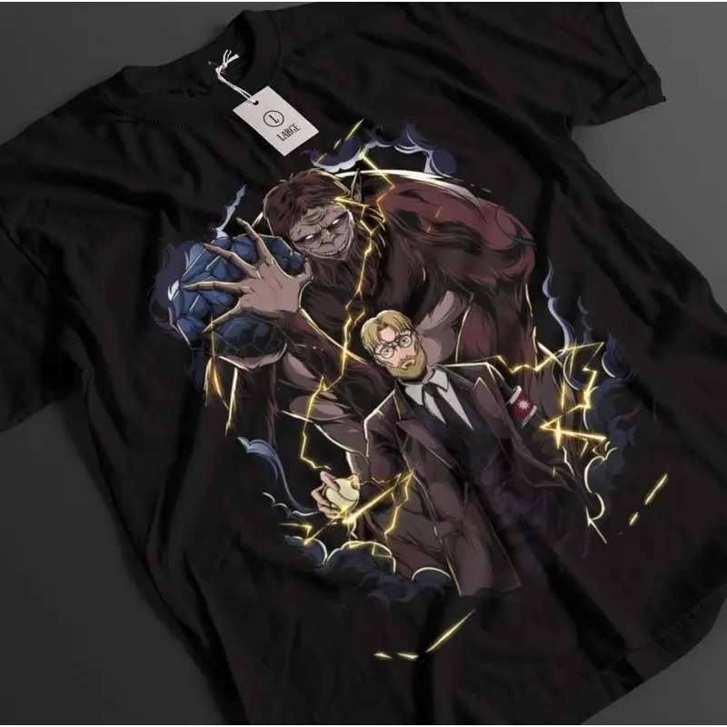 Camiseta con ilustración de Attack On Titan Zeke Eren Lightning