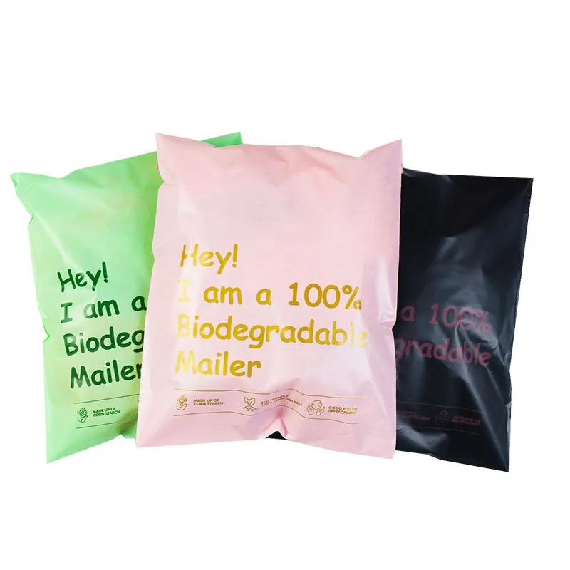 26x33cm/32x41cm Degradable Express Bag Biodegradable Courier Bag Pink/Black Shipping Envelopes Small Business Supplies Mailbag