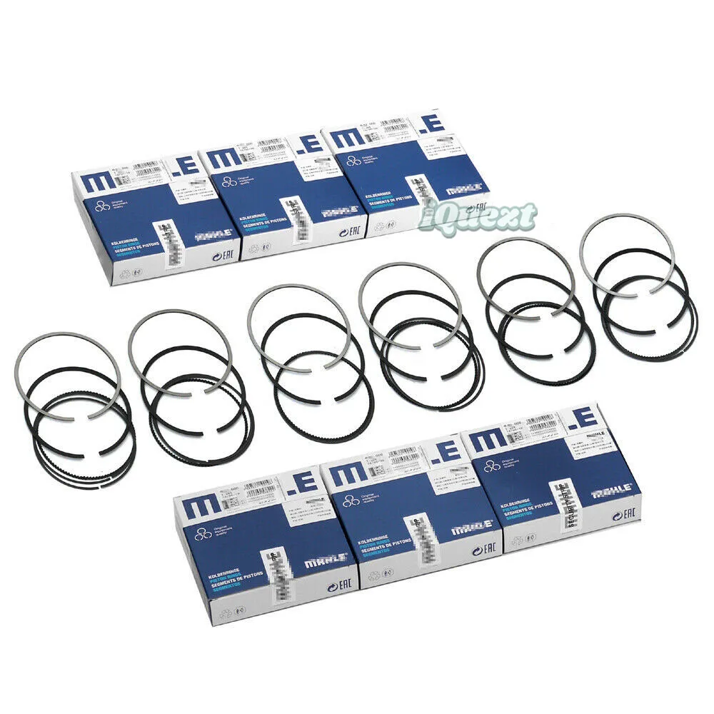 6x Piston Rings Set 11257559434 Φ85mm For BMW N52B30A 3.0 E90 E92 E60 E83 328i 530i X3 X5 Z4 3.0L 2996CC Engine