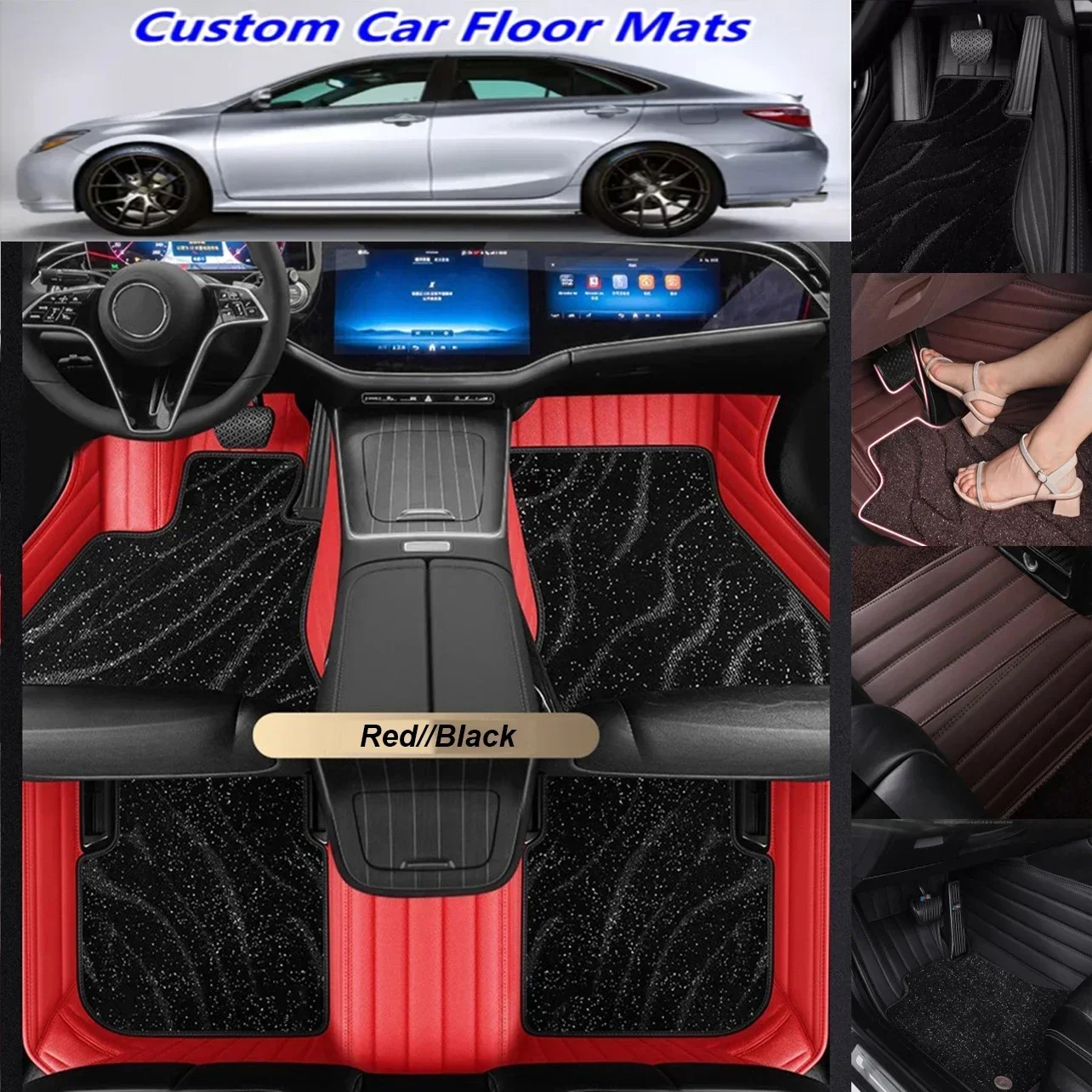 

For VW New Beetle 1998-2019 Arteon Auto Double layer Custom Car Floor Mats Carpets Foot liners car Accessories