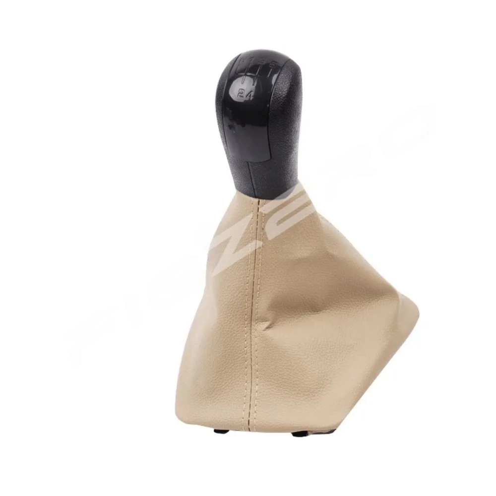 Yellow Black 1 PC Car Gear Shift Knob Dust Cover 5 Speed for Skoda Octavia 2007 2008 2009-2014 Interior Auto Parts Brand New