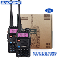 2pcs BAOFENG UV-5R 5W 8W High Power Dual Band Two Way Radio Long Range Handheld Portable Walkies Talkies For Hunting