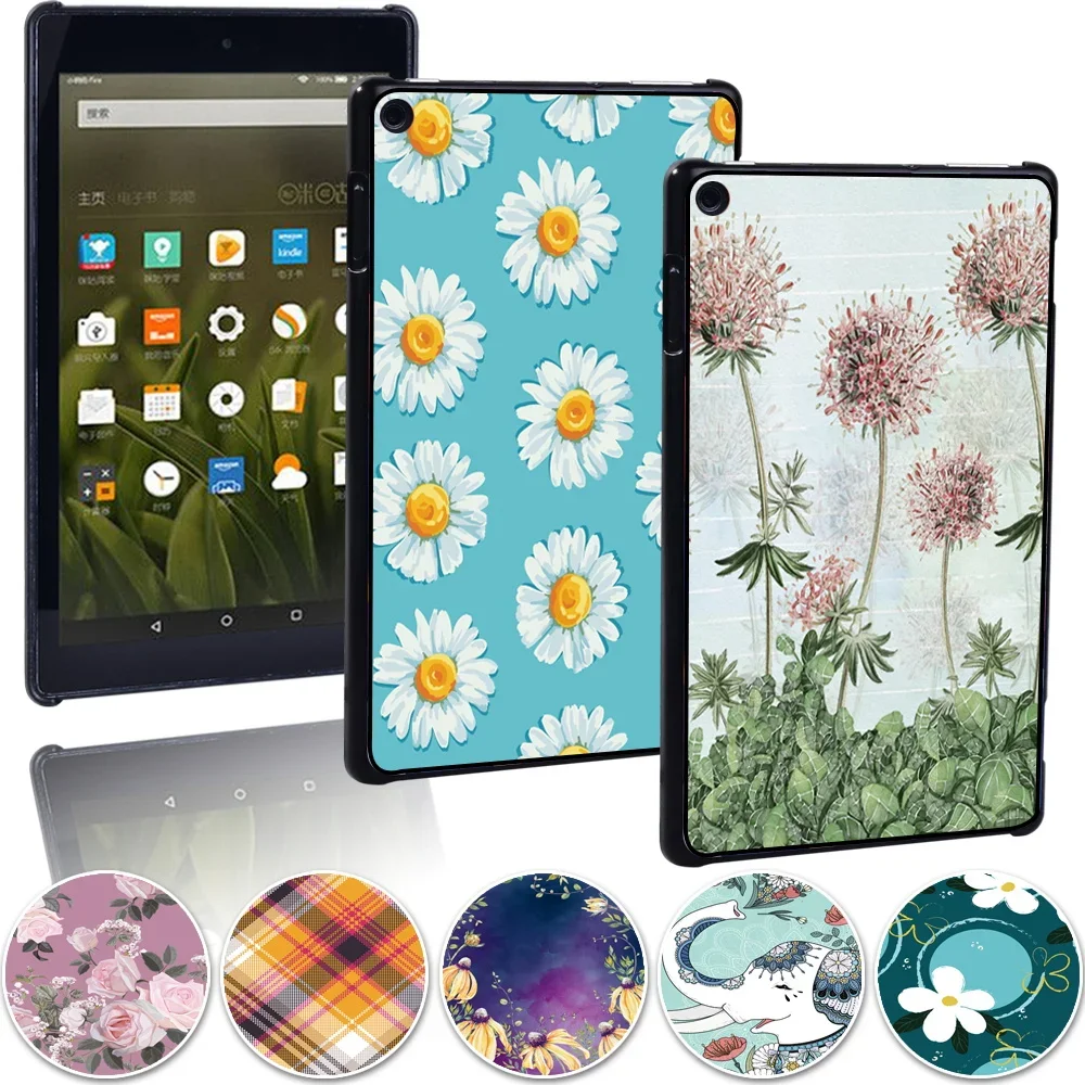 

Tablet Case for Fire HD 10 Plus/5th/7th/9th/11th/6th/7th/8th/10th/Fire 7 Print Anti-fall Hard Shell Back Case Fire HD 8 Plus