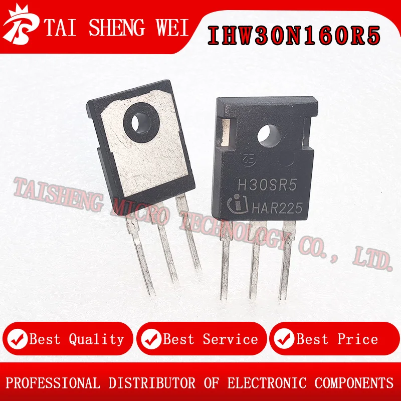 5PCS Brand New Printed H30SR5 IHW30N160R5 IGBT Large Transistor 30A/1600V TO-247 Package