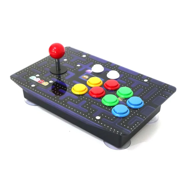 New Arcade Controller RAC-J500S 10 Button Arcade with Joystick Plug & PlayUSB Wired Acrylic Art Panel for PC