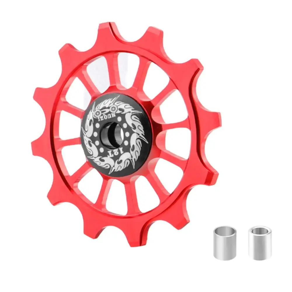 12T Bicycle Rear Derailleur Bearing Aluminum Alloy Positive Negative Tooth Bike Rear Derailleur Pully Ceramic Bearing