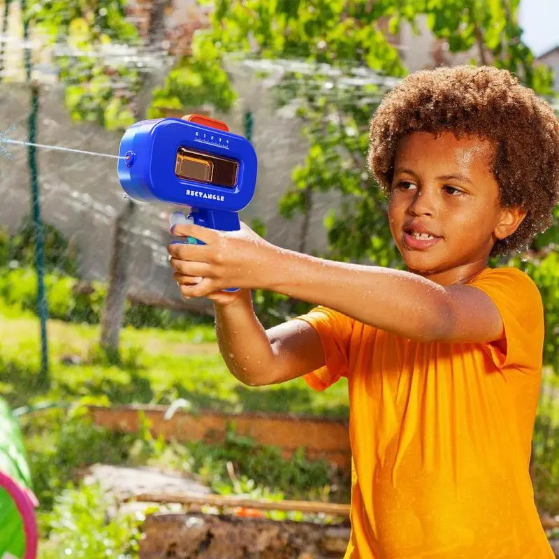 Jouets de pulvérisation géométriques portables pour enfants, fournitures de piscine colorées, accessoires de jeu d'eau pour rassemblement sur la plage et l'arrière-cour