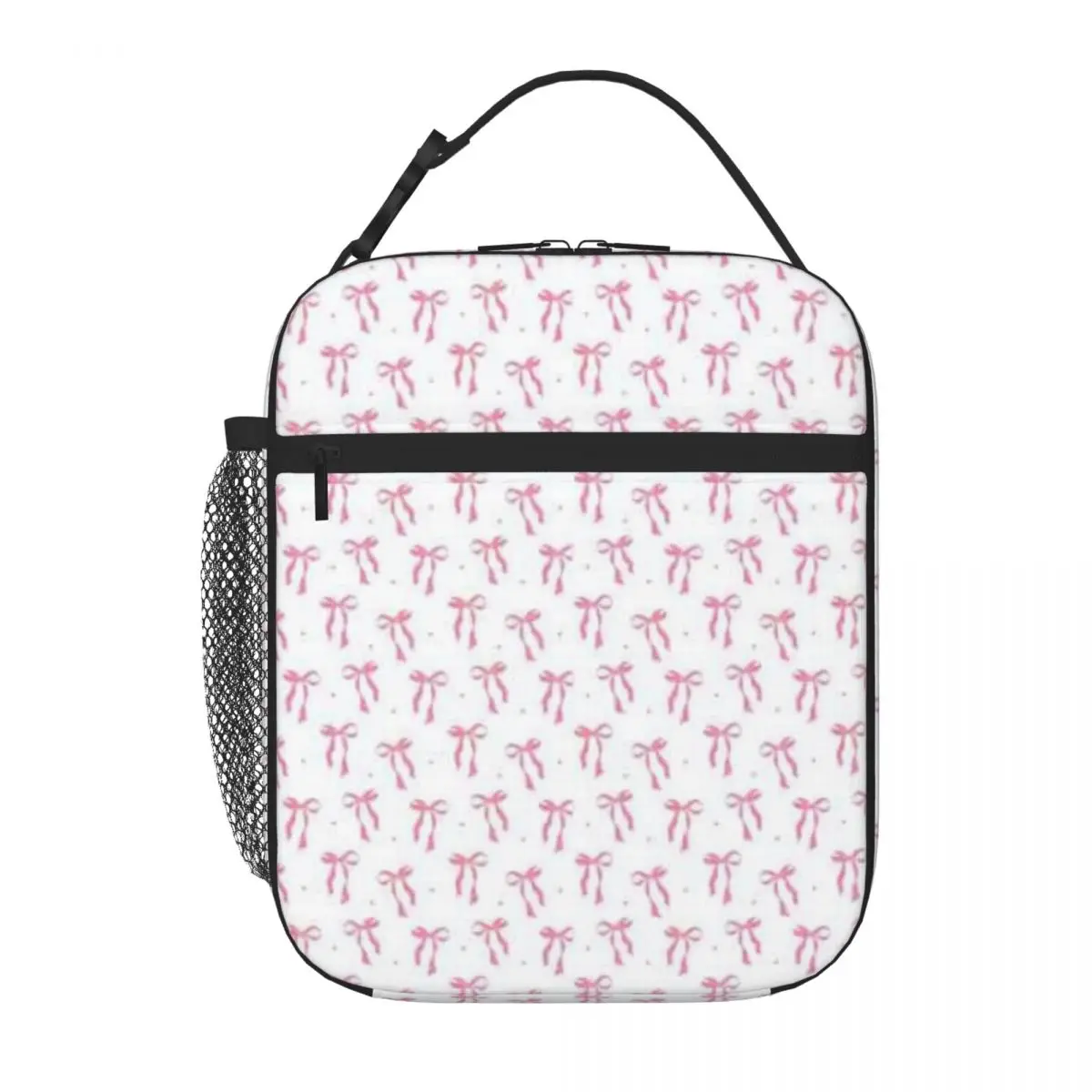 Bestselling Pink Bow Geometric Small Lunch Bag Children Outing Lunch Bag