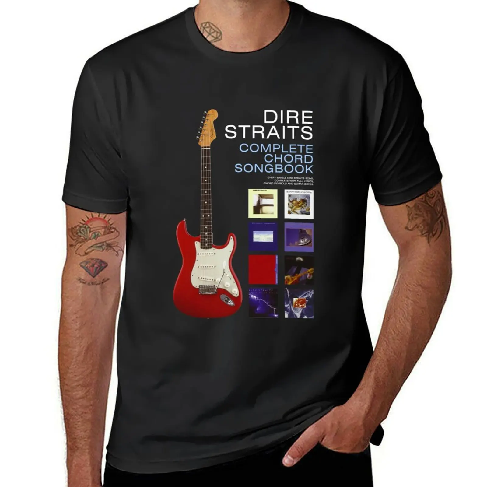 Cancionero completo de acordes de Dire Straits Camiseta clásica T-Shirt customizeds hippie clothes men t shirt