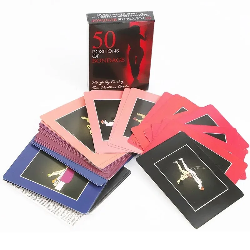 Un anno del sesso Carte di posizione sessuale Coppie che bevono gioco Love Edition Mazzo da tavolo eccitato per giochi di feste