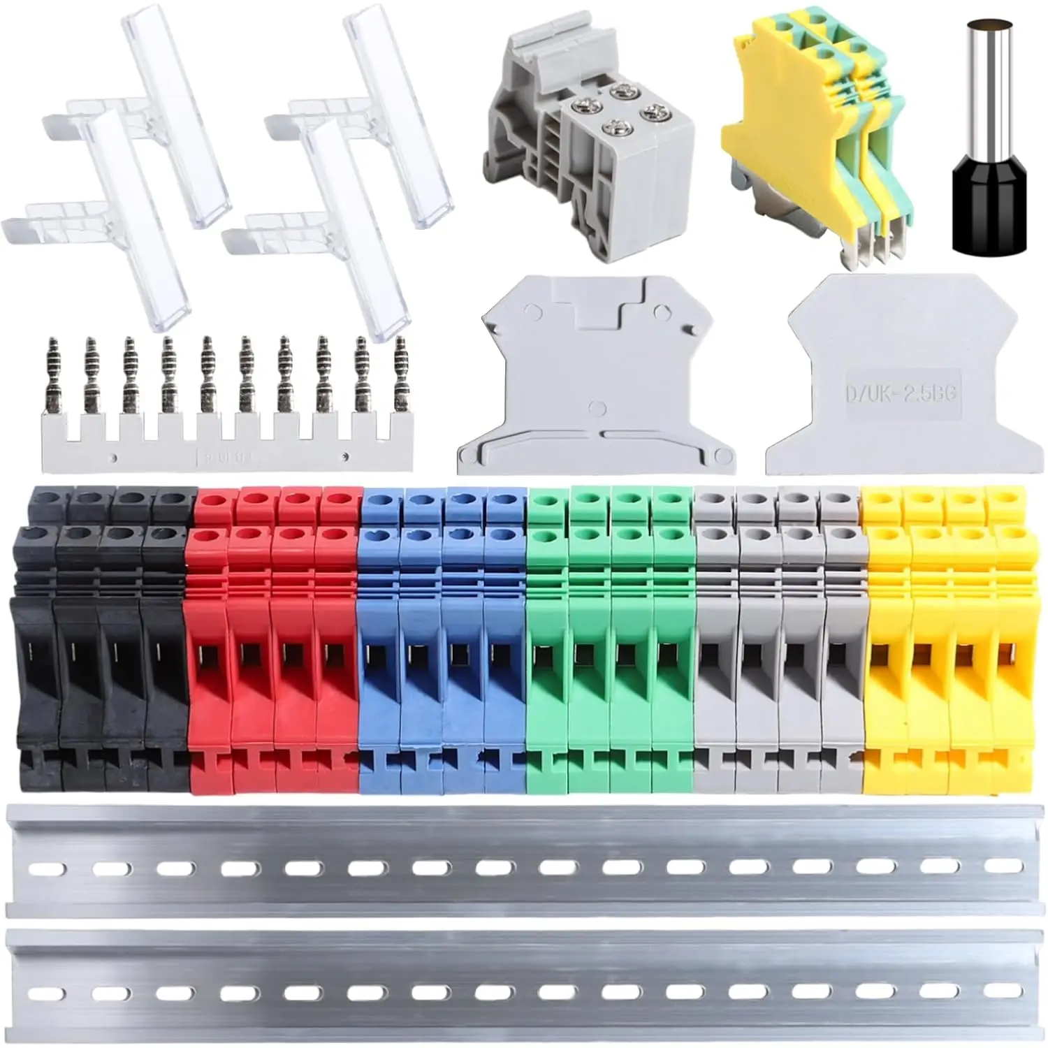 

Клеммная колодка Тип рельса Комбинированный блок Набор блоков DIN Разъемы DK2.5N 12-22 AWG Калибр Заземляющие блоки Переходники Кронштейны