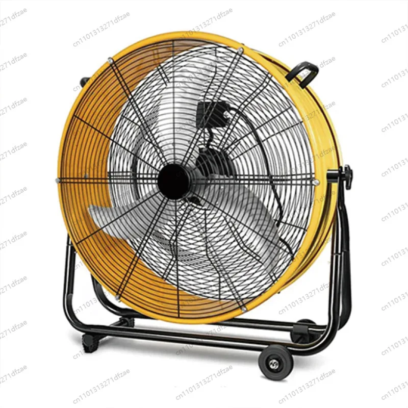 DC Drum Fan Mobile Powerful Drum Ventilation Fan Portable Industrial Fan