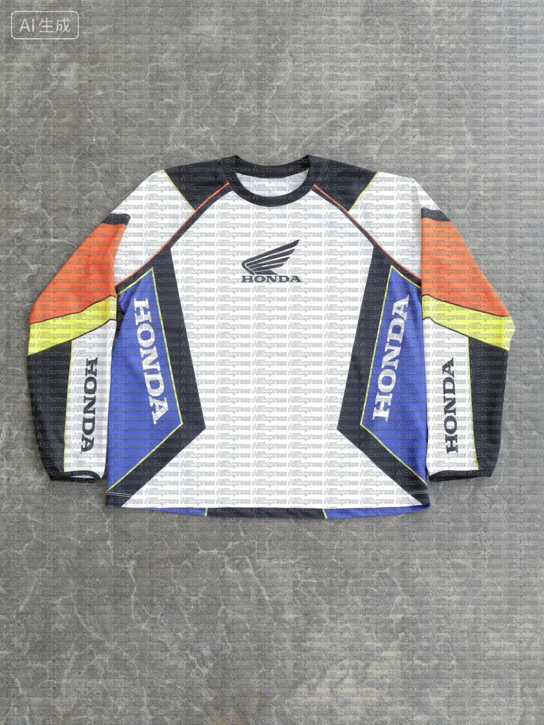 

Джерси с длинными рукавами Honda Racing 00-х годов, уютная и облегающая мужская быстросохнущая трикотажная футболка для мотокросса с длинными рукавами, дышащая футболка